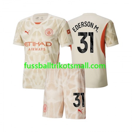 Fußballtrikots Manchester City Ederson M 31 Torwart Kinder 2024-2025 Kurzarm 3rd trikot kaufen